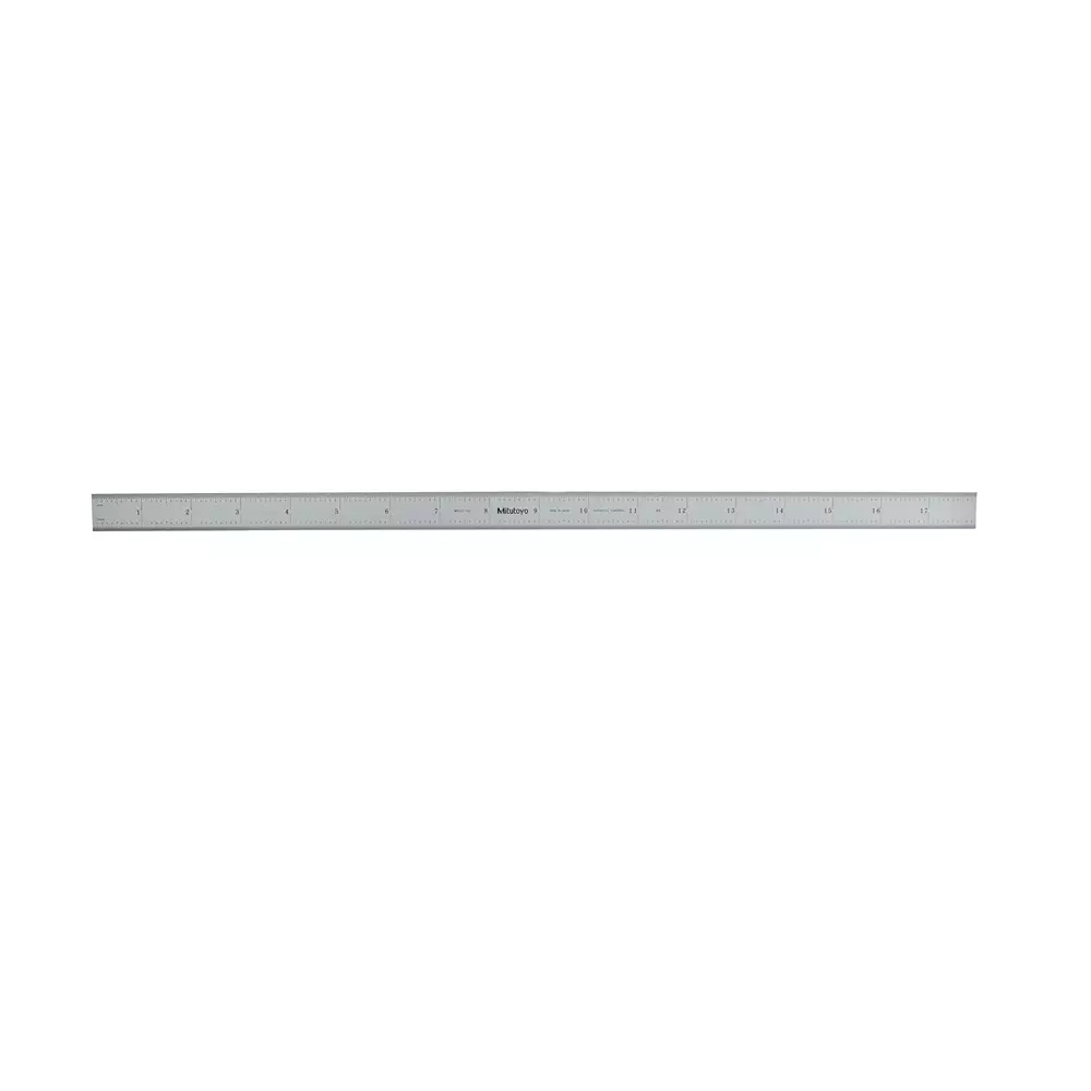 Mitutoyo Steel Ruler 18 inch (16R) Silver, 182-242