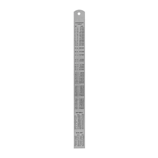 Sagar Scales With Conversion Table 304.8 mm (12 inch) High Quality Stainless Steel
