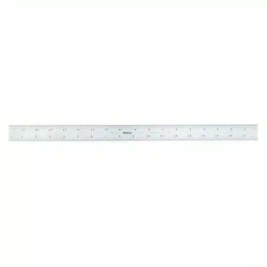 Mitutoyo Steel Ruler 18 inch (4R) Silver, 182-241