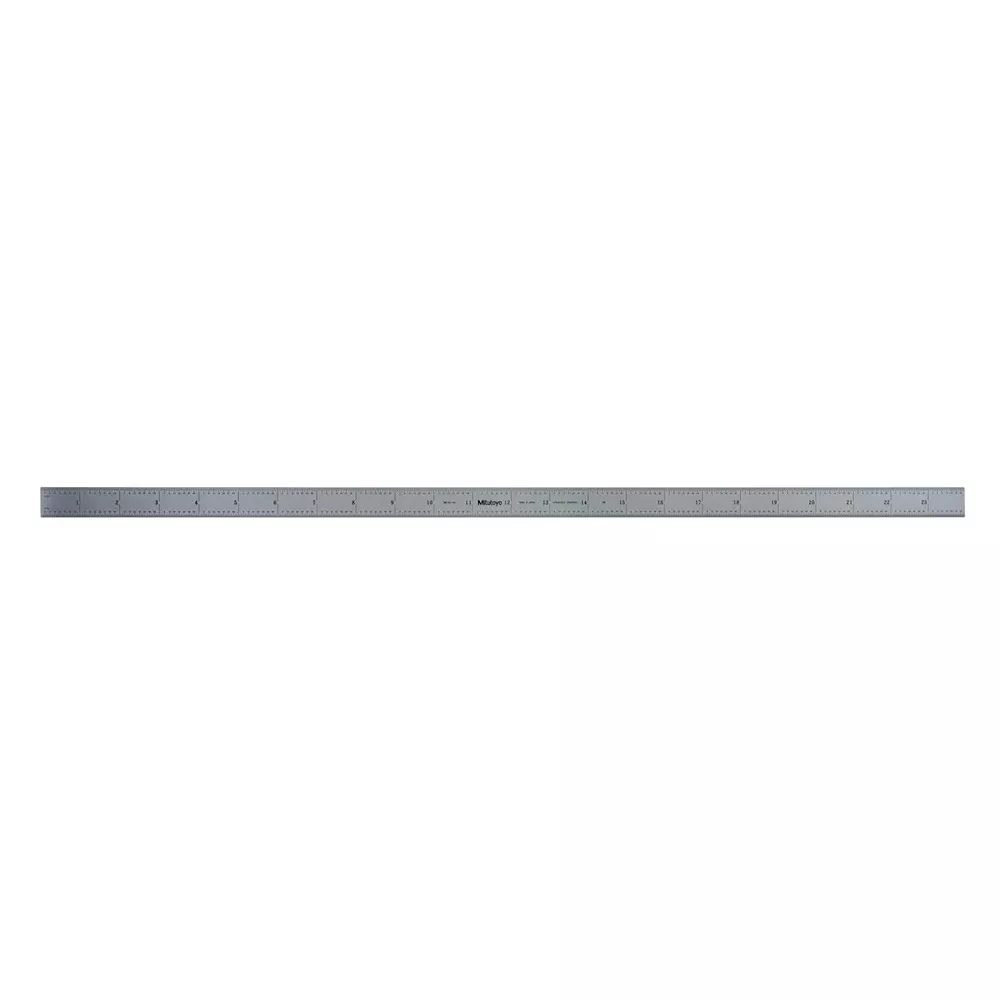 Mitutoyo Steel Ruler 24 inch (4R) Silver, 182-261