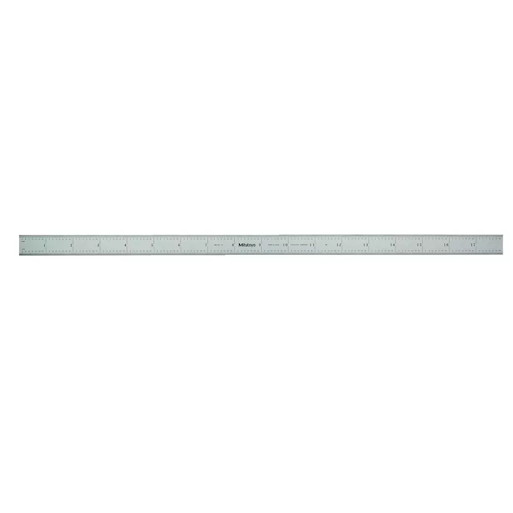 Mitutoyo Steel Ruler 18 inch (4R) Silver, 182-141