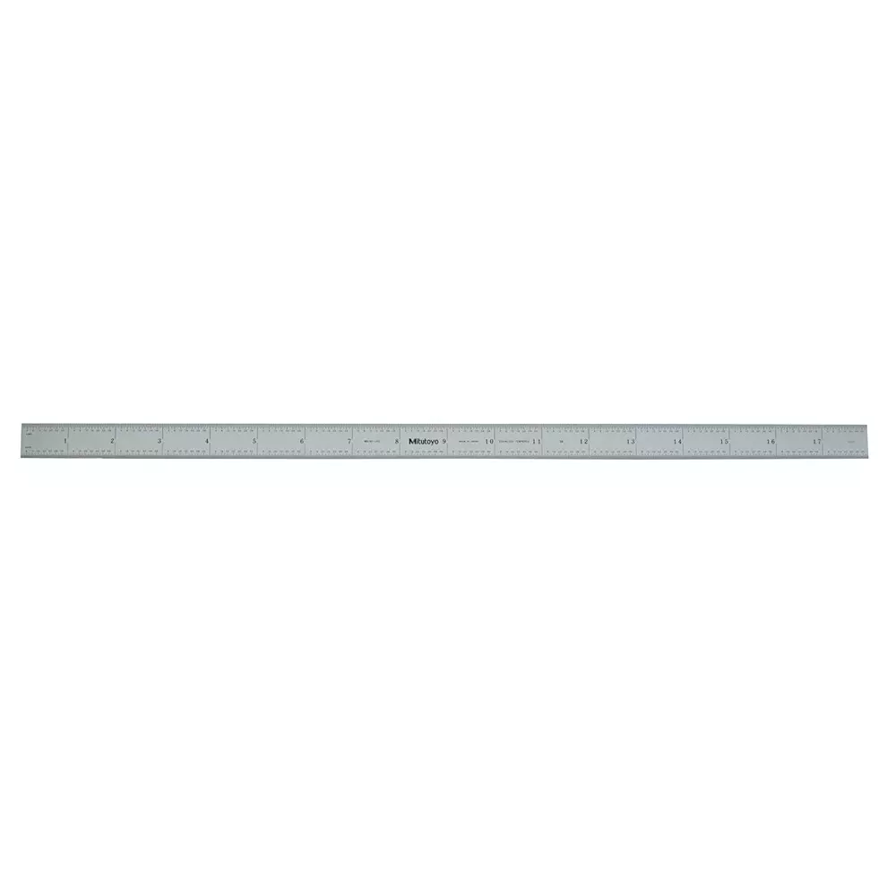Mitutoyo Steel Ruler 18 inch (5R) Silver, 182-243