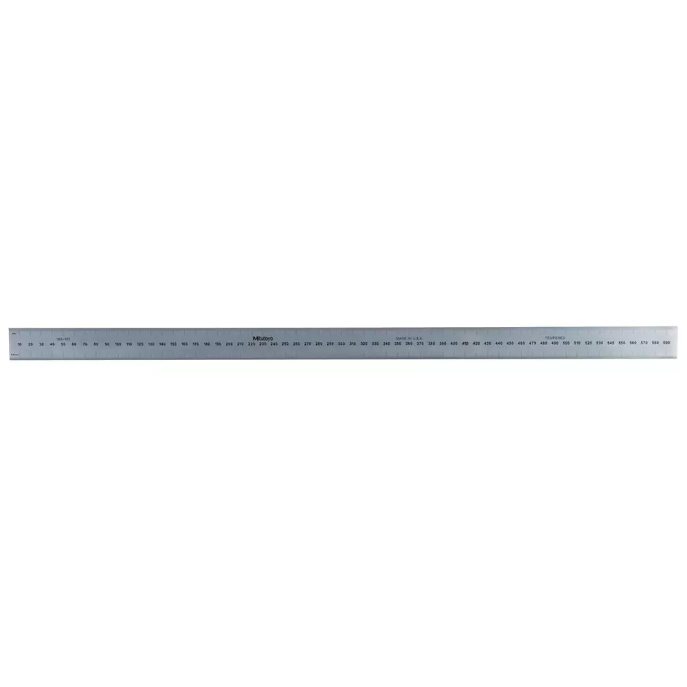 Mitutoyo Steel Ruler 600 mm Silver, 182-171