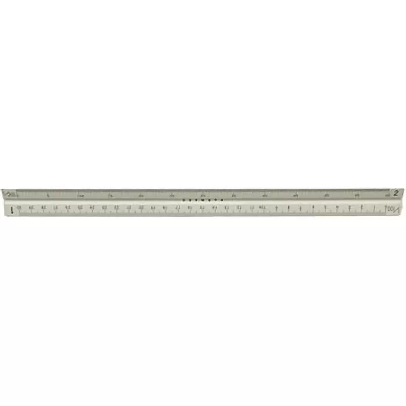 Myzox Triangle Scale 30 cm general vernier Type 1/100, 1/200, 1/300, 1/400, 1/500, 1/600 Scale, AAL30-1