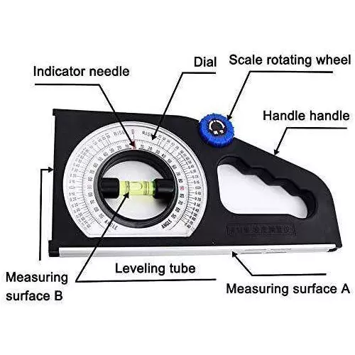 Flamingo Slope Measuring Instrument Gauge Inclinometer 8.5 cm