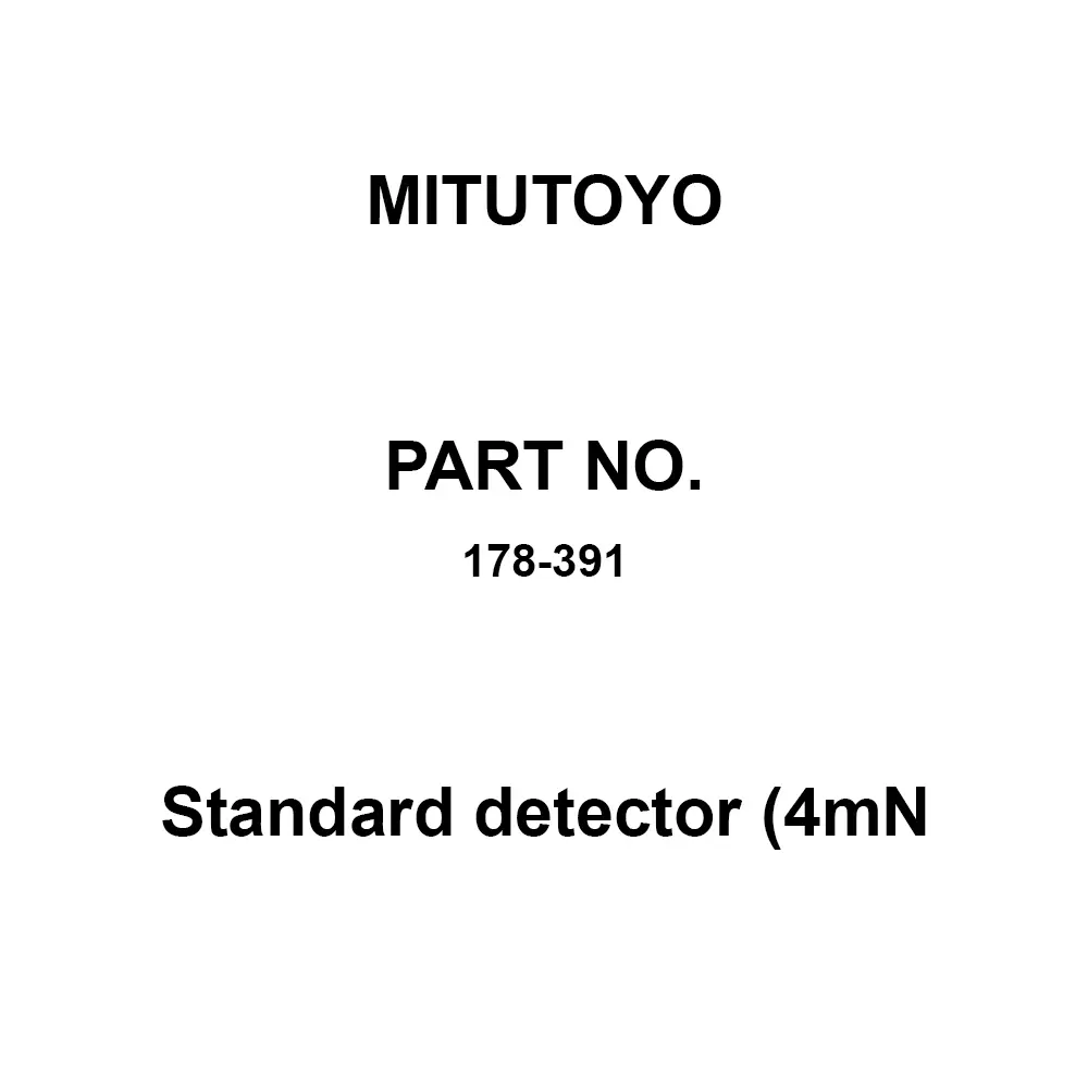 Mitutoyo Standard Detector (4mN) Correspondence 0.004 N Measuring Force, 178-391