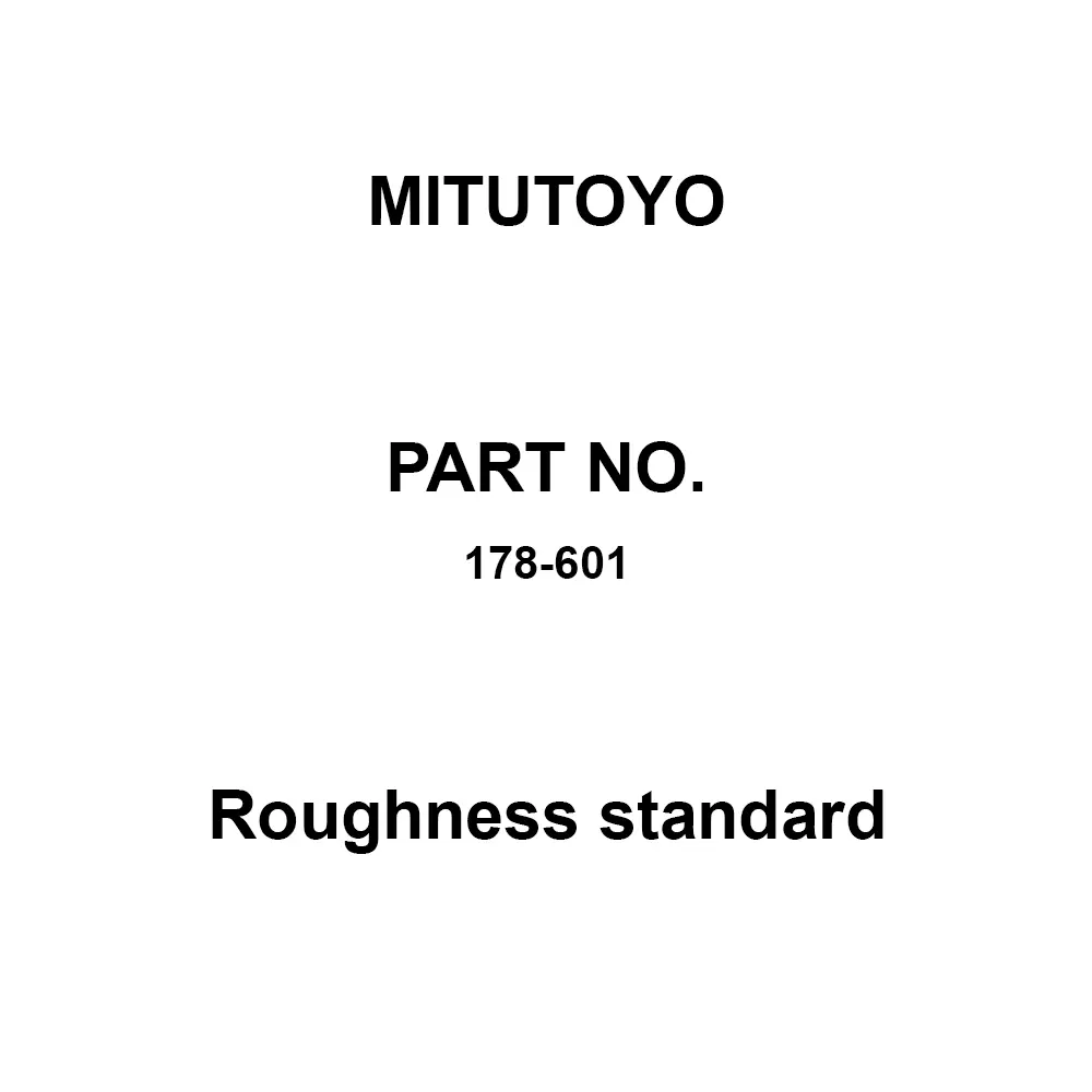 Mitutoyo Roughness Standard for SJ-410 Series, 178-601