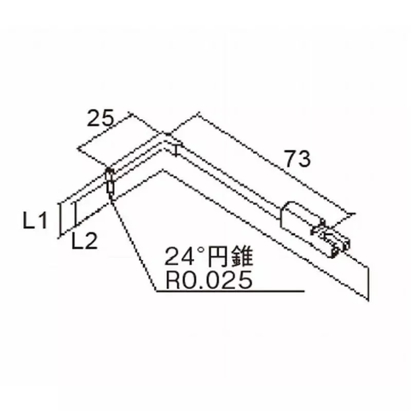 TOKYO SEIMITSU Contouring Stylus 25 mm Offset, DM83531