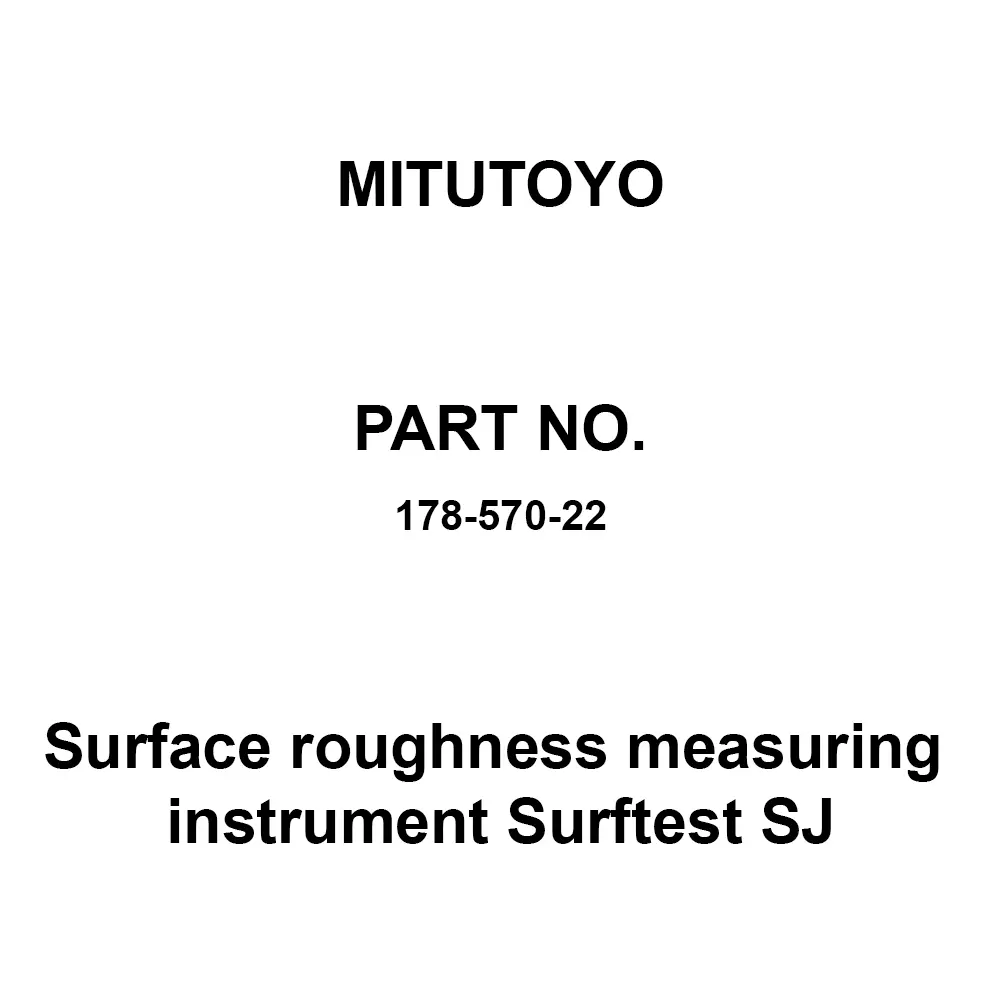 Mitutoyo Surface Roughness Measuring Instrument Surftest SJ X-axis: 16mm, Z-axis: 360μm, 178-570-22