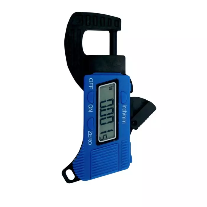 R-Tek Digital Thickness Gauge 0 to 12.7 mm (0 to 0.5 inch) Measuring Range With Large 8 mm LCD Display, RK-522