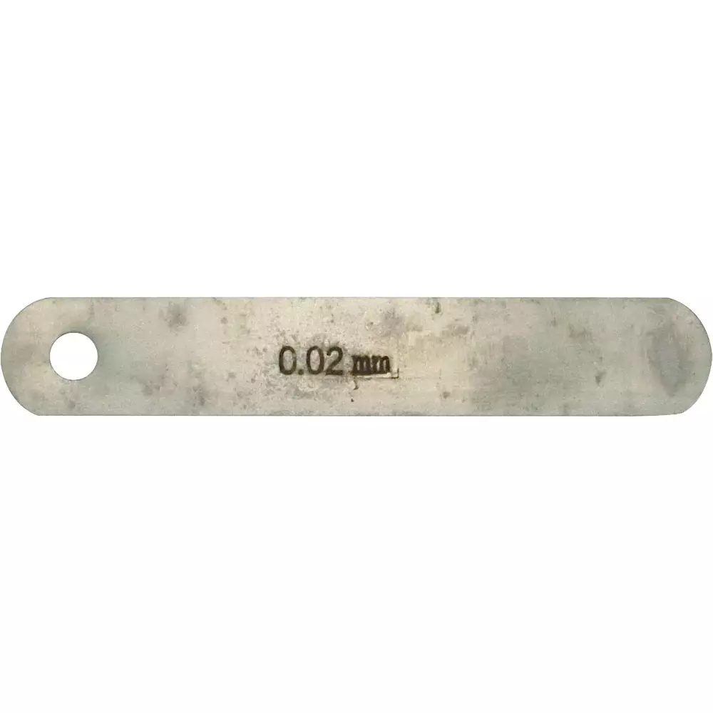 SHIM & GAUGE Thickness Gauge 0.02 mm Thickness 12.7 mm Width, 0.02X12.7X75L