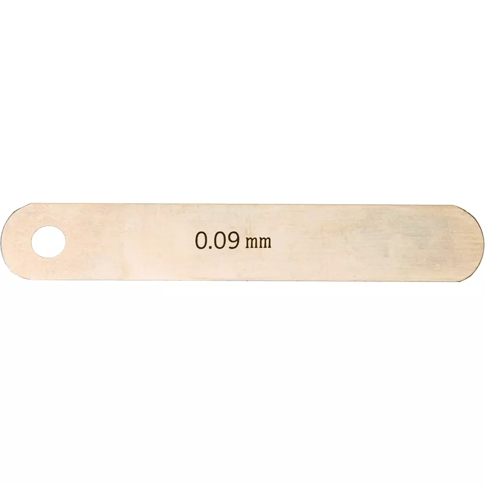SHIM & GAUGE Thickness Gauge 0.09 mm Thickness 12.7 mm Width, 0.09X12.7X75L