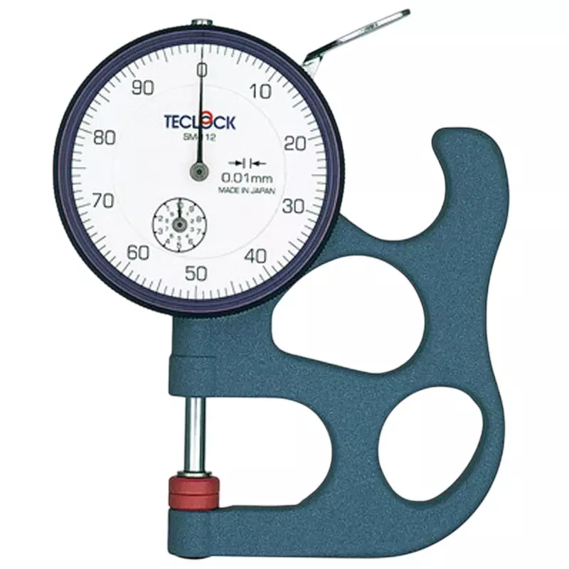 AS ONE Dial Thickness Gauge with General Calibration 0 to 10 mm Measurement Range, SM-112