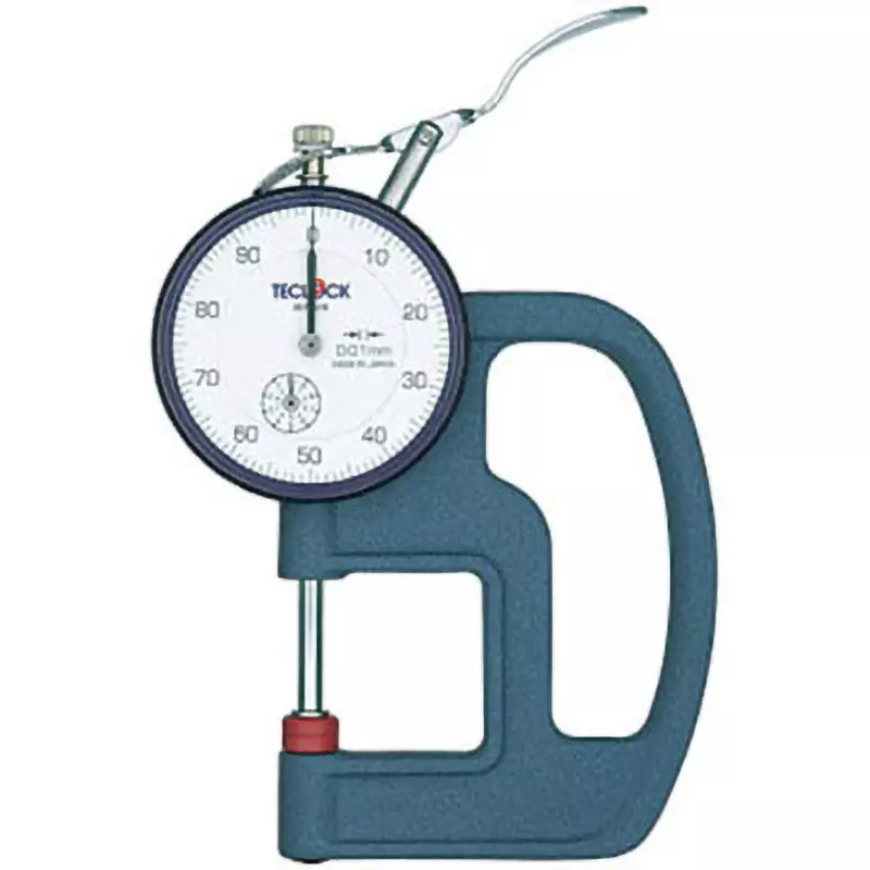 Teclock Dial Thickness Gauge - Accuracy 0-50-100 Scale Type 20 mm Measuring Ranges, SM-528-80G