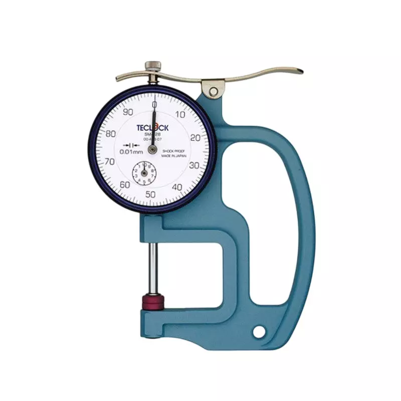 AS ONE Dial Thickness Gauge with General Calibration 0 to 20 mm Measurement Range, SM-528