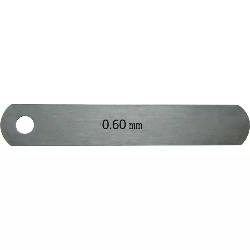 SHIM & GAUGE Thickness Gauge 0.6 mm Thickness 12.7 mm Width, 0.60X12.7X75L