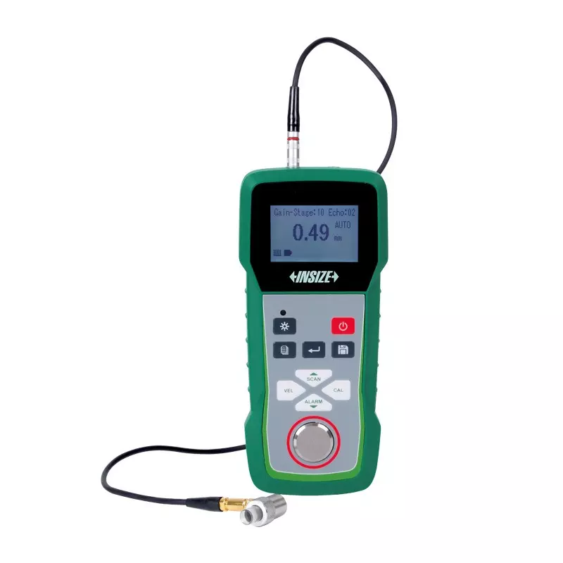 INSIZE Ultrasonic Thickness Gauge Advanced Type with 0.9 - 28 mm I-E, 0.15 - 14 mm E-E Range and ±0.02 mm/0.3% H Accuracy, ISU-800DWL