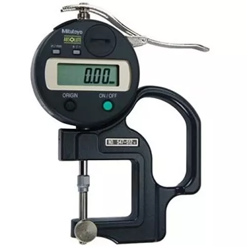 Mitutoyo Digimatic Thickness Gage 0 to 11.94 mm Measurement Range, 547-512A