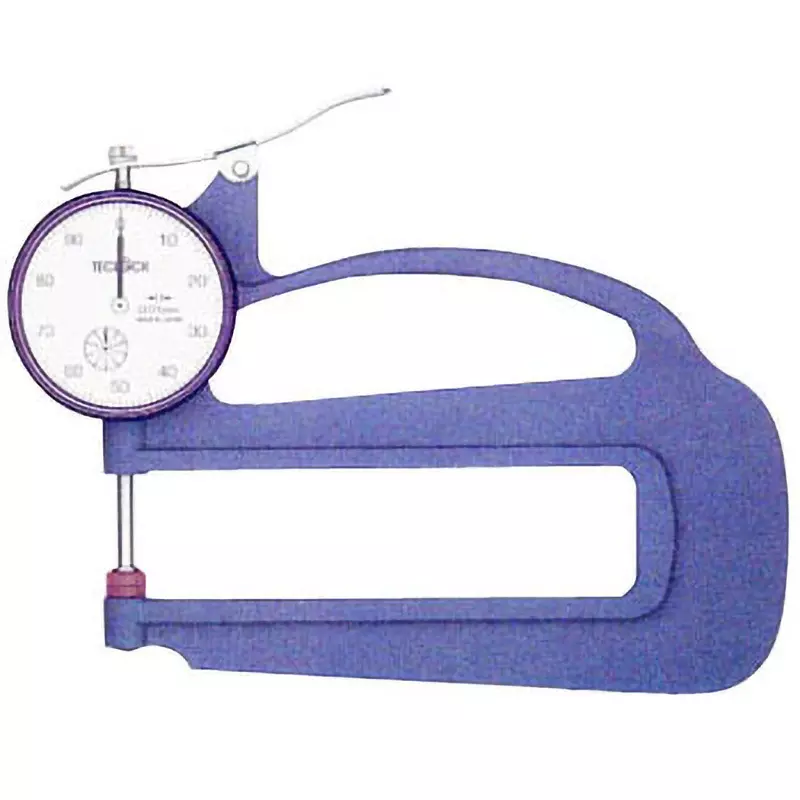 Teclock Dial Thickness Gauge - Accuracy 0-50-100 Scale Type 20 mm Measuring Ranges, SM-124