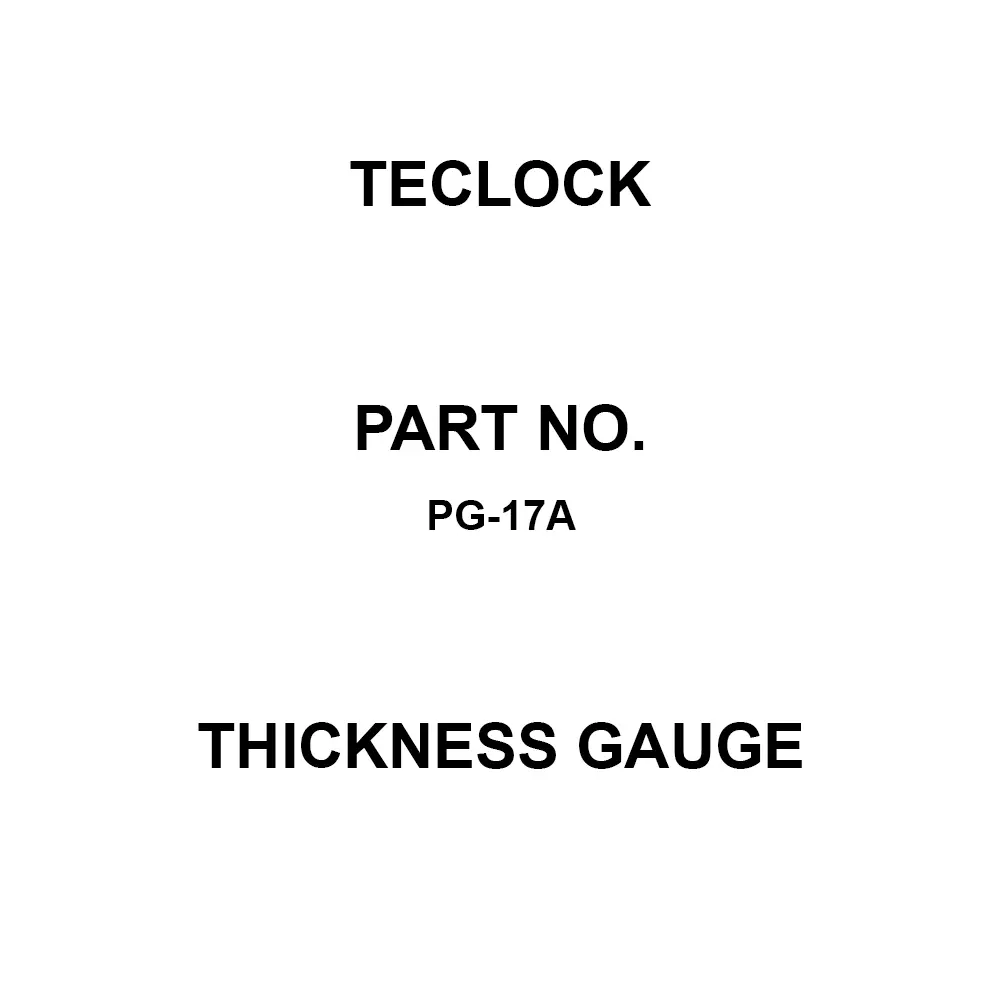 Teclock Thickness Gauge - Accuracy 12 mm Measuring Ranges 0.01 mm Minimum Reading, PG-17A