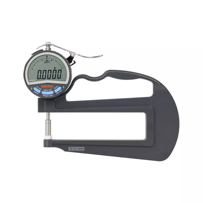 Mitutoyo Ceramic-Tipped Contact Points Digimatic Thickness Gage 0-10 mm Measurement Range, 547-320A