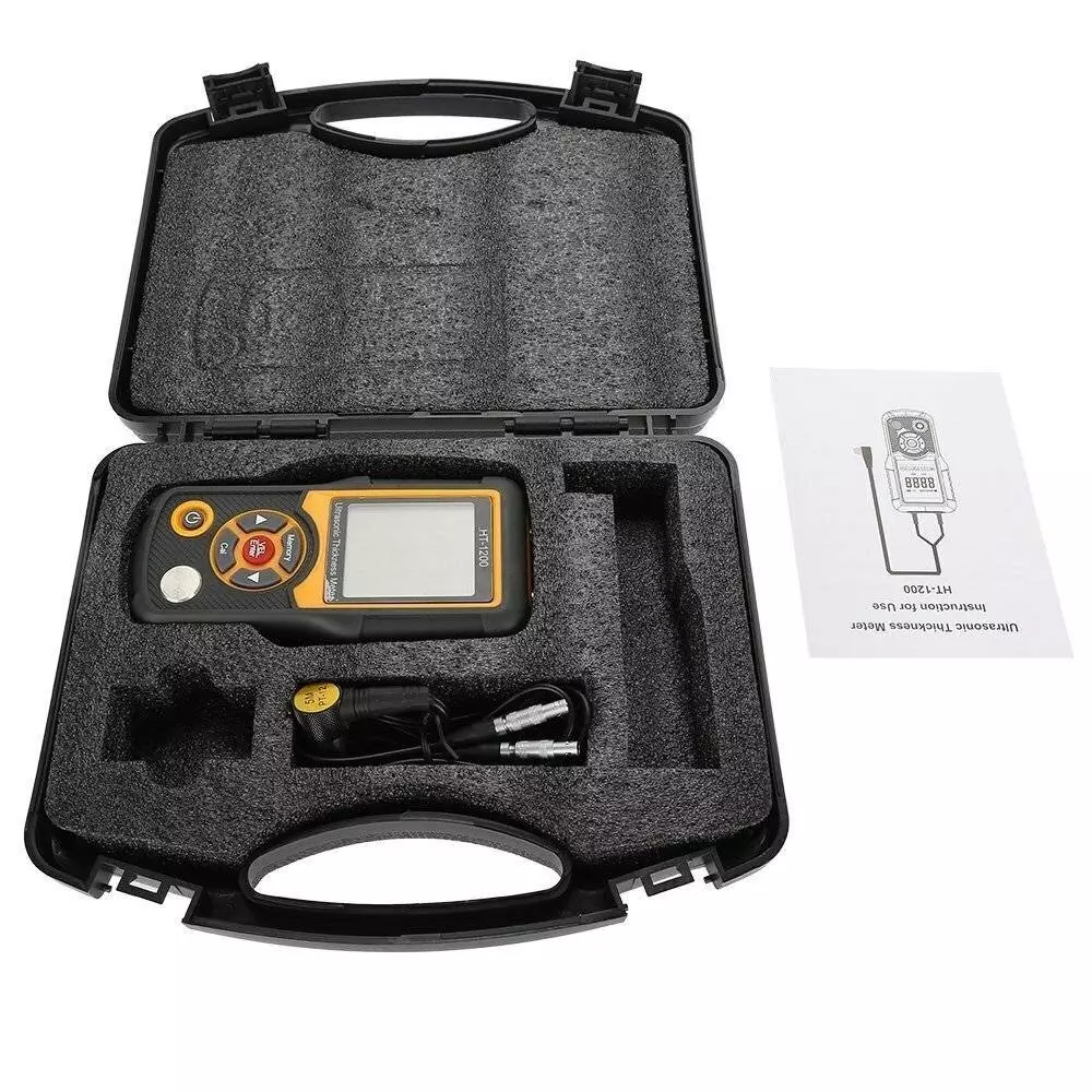 HSETIN Digital Ultrasonic Thickness Meter Range 1.2 to 225 mm and Accuracy ± 1 mm, HT-1200