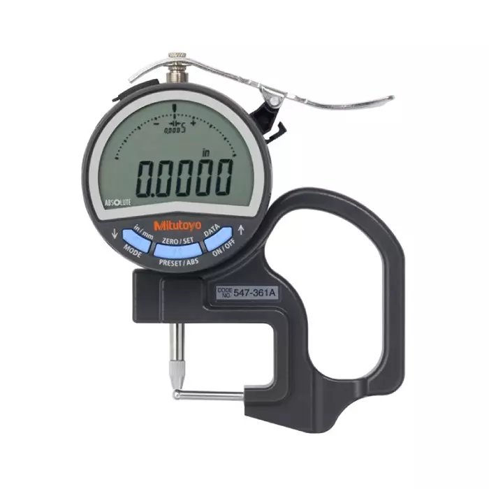 Mitutoyo ABSOLUTE Digimatic Thickness Gage 0-10 mm Range ±0.020 mm Accuracy, 547-361A