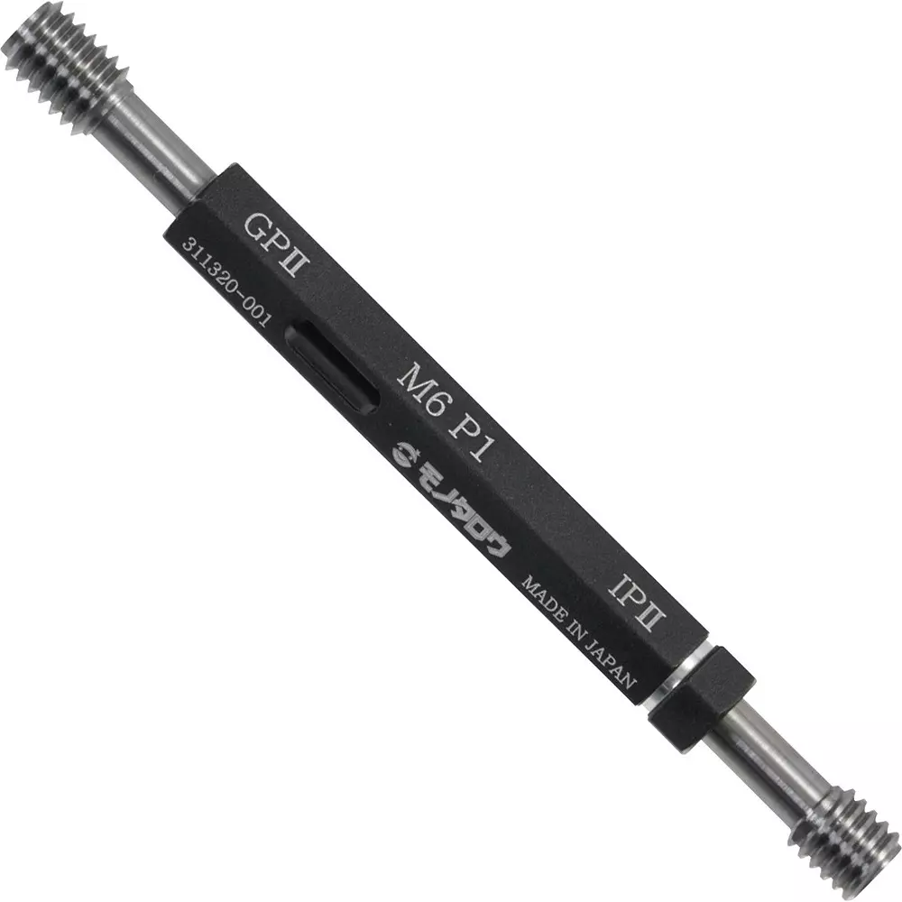Monotaro Thread Limit Plug Gauge With Inspection Report GPIP M6 Nominal Thread 1 Pitch, 62960197