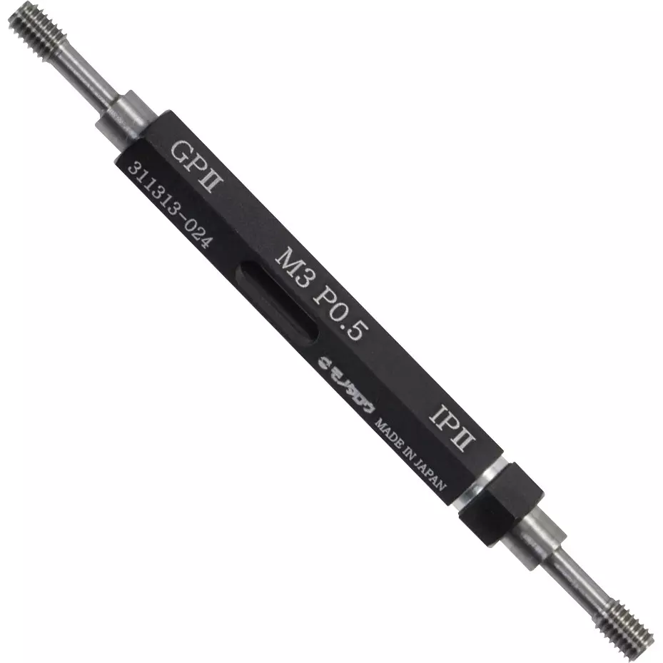Monotaro Thread Limit Plug Gauge With Inspection Report GPIP M3 Nominal Thread 0.5 Pitch, 62960163