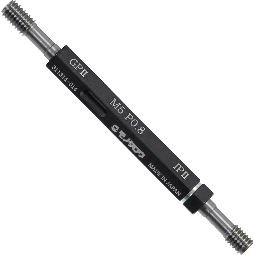 Monotaro Thread Limit Plug Gauge With Inspection Report GPIP M5 Nominal Thread 0.8 Pitch, 62960188