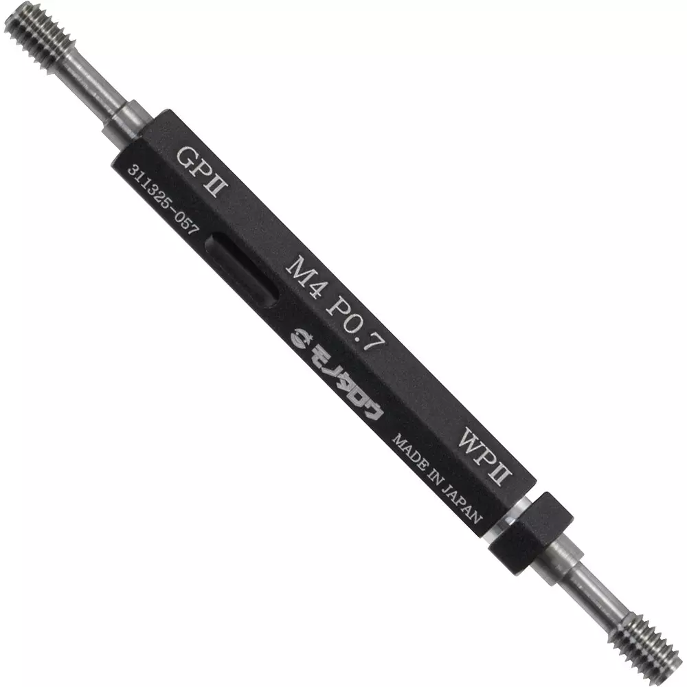 Monotaro Thread Limit Plug Gauge With Inspection Report GPWP M4 Nominal Thread 0.7 Pitch, 62960249