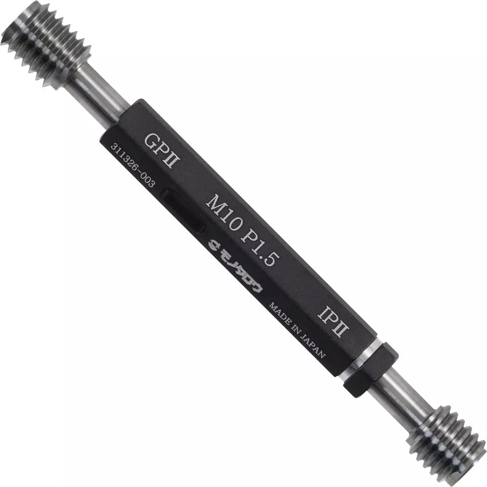 Monotaro Thread Limit Plug Gauge With Inspection Report GPIP M10 Nominal Thread 1.5 Pitch, 62960215