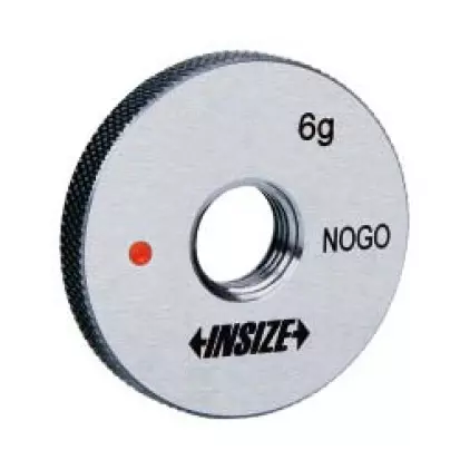 Insize Fine Thread Ring Gauge No Go Series 6g Class ISO 1502 and Size M6 x 0.75 mm, 4129-6LN