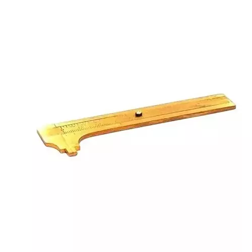Buyohlic International Mini Pocket Size Vernier Caliper with Brass Body 0-100 mm Range and 0.02 mm Resolution, N7-Q63L-1N4N (Pack of 3)