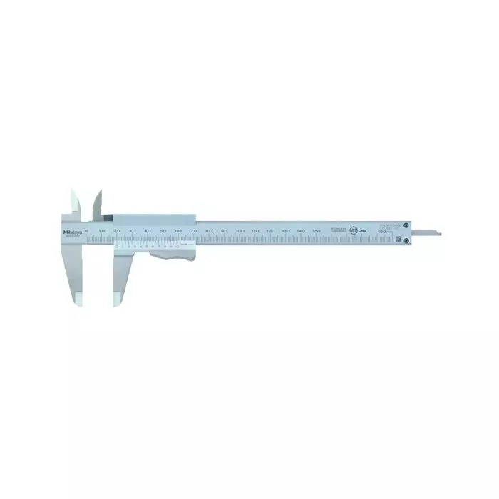 Mitutoyo Vernier Caliper with Thumb Clamp 0-150 mm Range ±0.5 mm Accuracy, 531-101