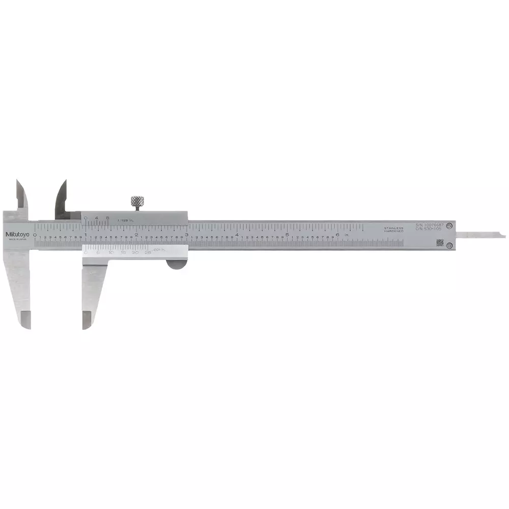 Mitutoyo Vernier Caliper 0 to 150 mm Measurement Range ±0.03 mm, 530-105