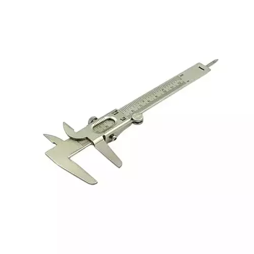 Buyohlic International Non Digital Vernier Calliper Metric & Imperial System Non Steel Plated Body with 0-150 mm Measuring Range and ±0.05 mm Accuracy, IJ-FESH-48KV