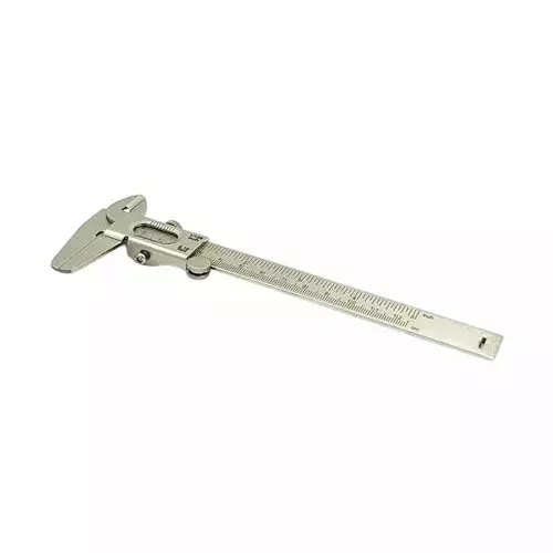 Buyohlic International Non Digital Vernier Calliper Metric & Imperial System Non Steel Plated Body with 0-150 mm Measuring Range and ±0.05 mm Accuracy, IJ-FESH-48KV