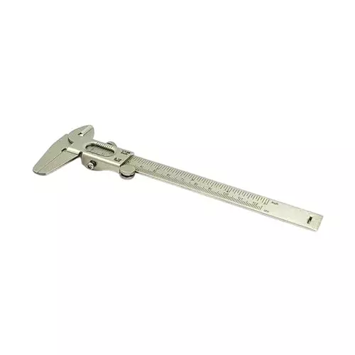 A.D INTERNATIONAL Non Digital Vernier Calliper Metric & Imperial System Non Steel Plated Body with 0-150 mm Measuring Range and ±0.05 mm Accuracy, IJ-FESH-48KV