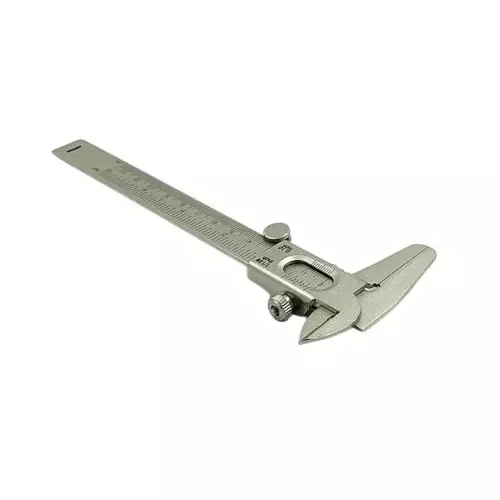A.D INTERNATIONAL Non Digital Vernier Calliper Metric & Imperial System Non Steel Plated Body with 0-150 mm Measuring Range and ±0.05 mm Accuracy, IJ-FESH-48KV