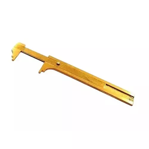 Buyohlic International Mini Pocket Size Vernier Caliper with Brass Body 0-100 mm Range and 0.02 mm Resolution, 80-E95W-W40D (Pack of 3)