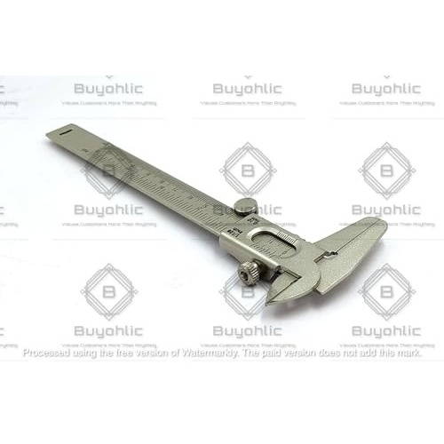 A.D INTERNATIONAL Non Digital Vernier Caliper with Stainless Steel Body Metric (mm) and Imperial (inch) Measuring System 0-125 mm Range and 0.02 mm Resolution, ZO-AN7N-D9DA