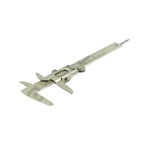A.D INTERNATIONAL Non Digital Vernier Caliper with Stainless Steel Body Metric (mm) and Imperial (inch) Measuring System 0-125 mm Range and 0.02 mm Resolution, ZO-AN7N-D9DA