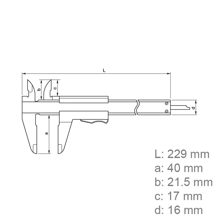 mitutoyo-vernier-caliper-with-thumb-clamp-0-150-mm-range-003-mm-accuracy-531-128