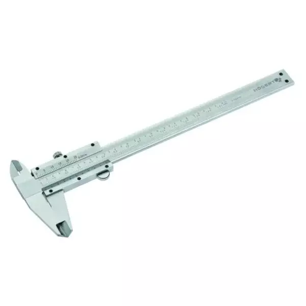Hogert Technik Vernier Caliper 0-155 mm Measurement Range and 0.02 mm Resolution, HT4M270