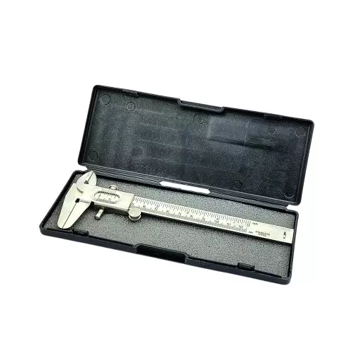 A.D INTERNATIONAL Non Digital Vernier Caliper with Stainless Steel Body Metric (mm) and Imperial (inch) Measuring System 0-125 mm Range and 0.02 mm Resolution, ZO-AN7N-D9DA (Pack of 3)