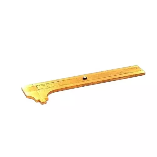 Buyohlic International Mini Pocket Size Vernier Caliper with Brass Body 0-100 mm Range and 0.02 mm Resolution, N7-Q63L-1N4N