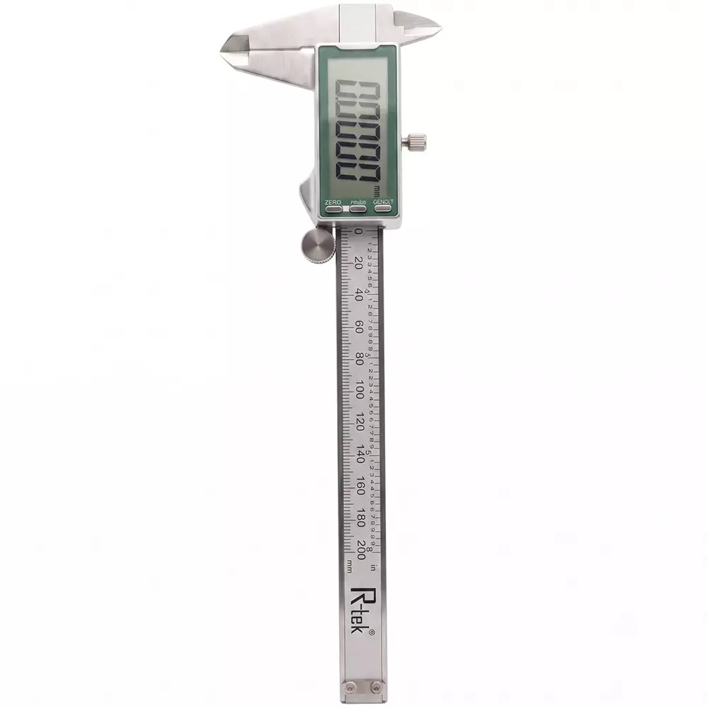 R-Tek Digital Vernier Caliper (Full Stainless Steel Big Display) 0-200 mm Measuring Range, RK-516
