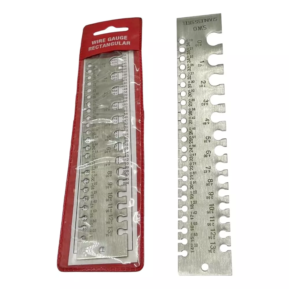 Assorts Linear Scale Wire Gauge Stainless Steel 0-36 Gauge 0.0254 to 10.16 mm Size