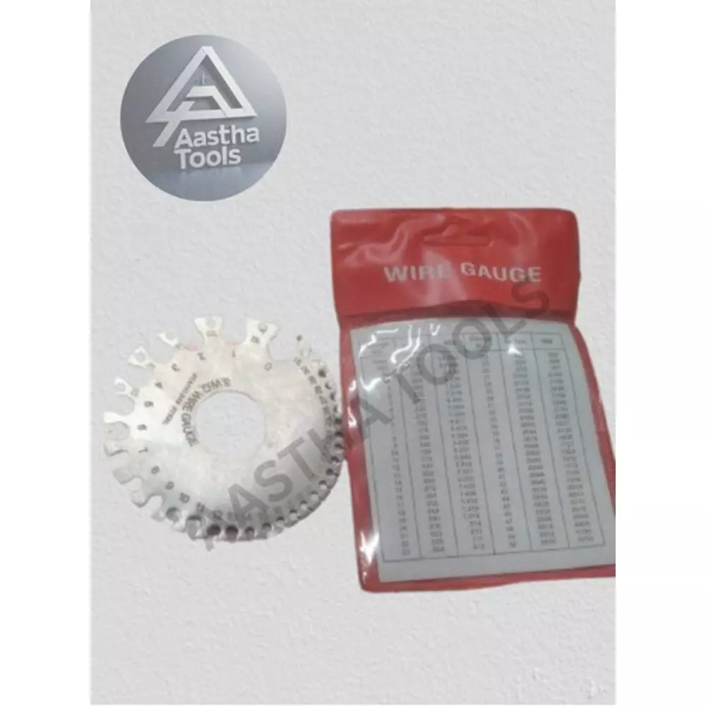 Aastha Tools Wire Gauge Front 0 to 36 SWG & Back 0.19 mm to 8.23 mm
